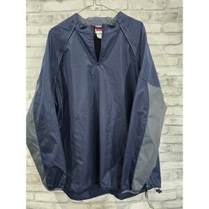 Men XL Rawlings Switcheroo Zip-Off Sleeve Jacket‎ 1/4 Zip Blue Lightweight New